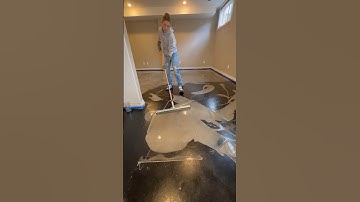 DIY metallic epoxyvloeren #diyhome #diyideas