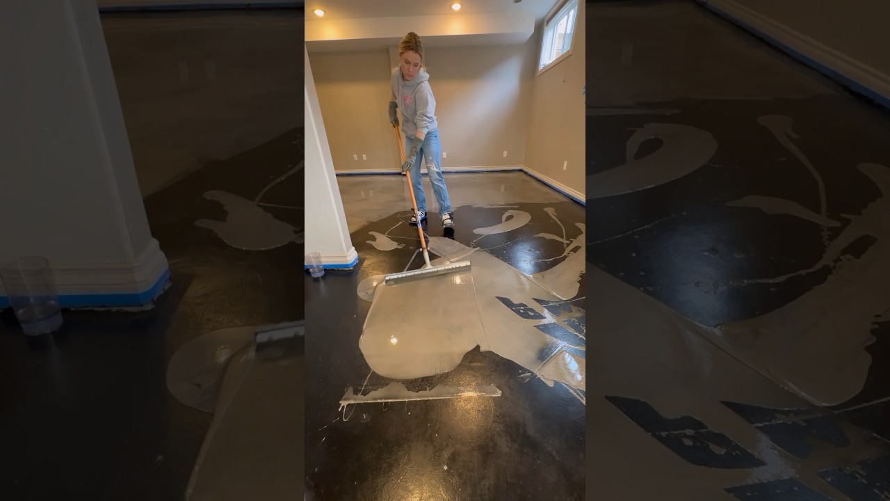 Металлические эпоксидные полы своими руками #diyhome #diyideas