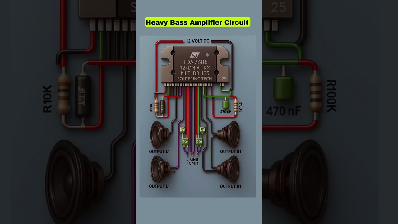 Heavy Bass Amplifier Circuit.