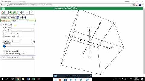 Funciones vectoriales en Calcplot 3D