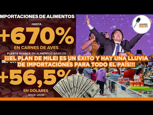 ¡¡¡LLUVIA DE IMPORTACIONES PARA LA REPÚBLICA ARGENTINA Y EL MODELO DE MILEI ES UN ÉXITO ROTUNDO!!!