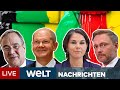 MACHTKAMPF ums Kanzleramt: KOALITIONSGERAGEL zwischen UNION, SPD, GRÜNE & FDP | WELT Newsstream