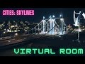 ASMR virtual Room - Cities Skylines Highway,  Rain, Traffic Day &amp; Night #2