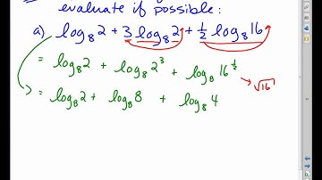 MHF4U Unit 4 Day 3d Laws of Logs Final Example Video Lesson