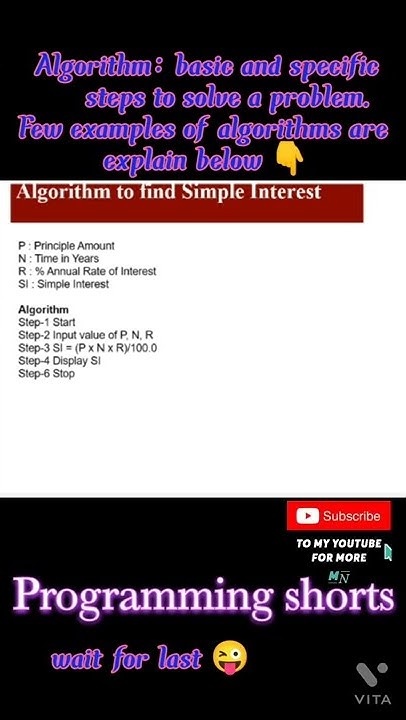 Algorithm| definition| example of algorithm| Coding| programming from ...
