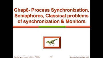 Module2: Chap6- Process Synchronization: Semaphores; Classical problems of synchronization; Monitors