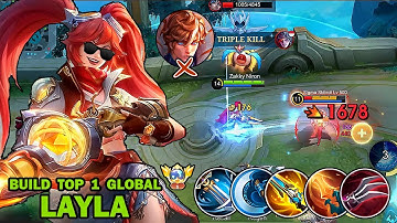 WTF DAMAGE!! NEW BEST 1 HIT DELETE LAYLA BUILD 2025 - BUILD TOP 1 GLOBAL LAYLA ~ MLBB