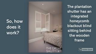 The Great Shutter Co  Room Darkening Shutters With Integrated Blinds And Side Channels