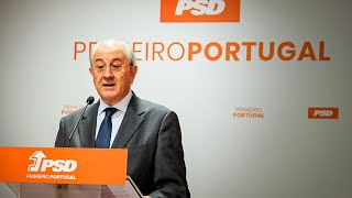 Rui Rio em conferência de imprensa após reunião com a CIP