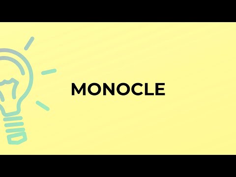 Video: Hvad er grundordet til monokel?