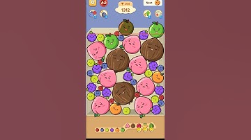 Fruit Drop Merge Game☹️ #fruit #gaming #shorts #drop #merge