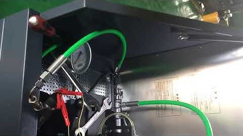 crs3000 common rail injector test bench with injector connectin video
