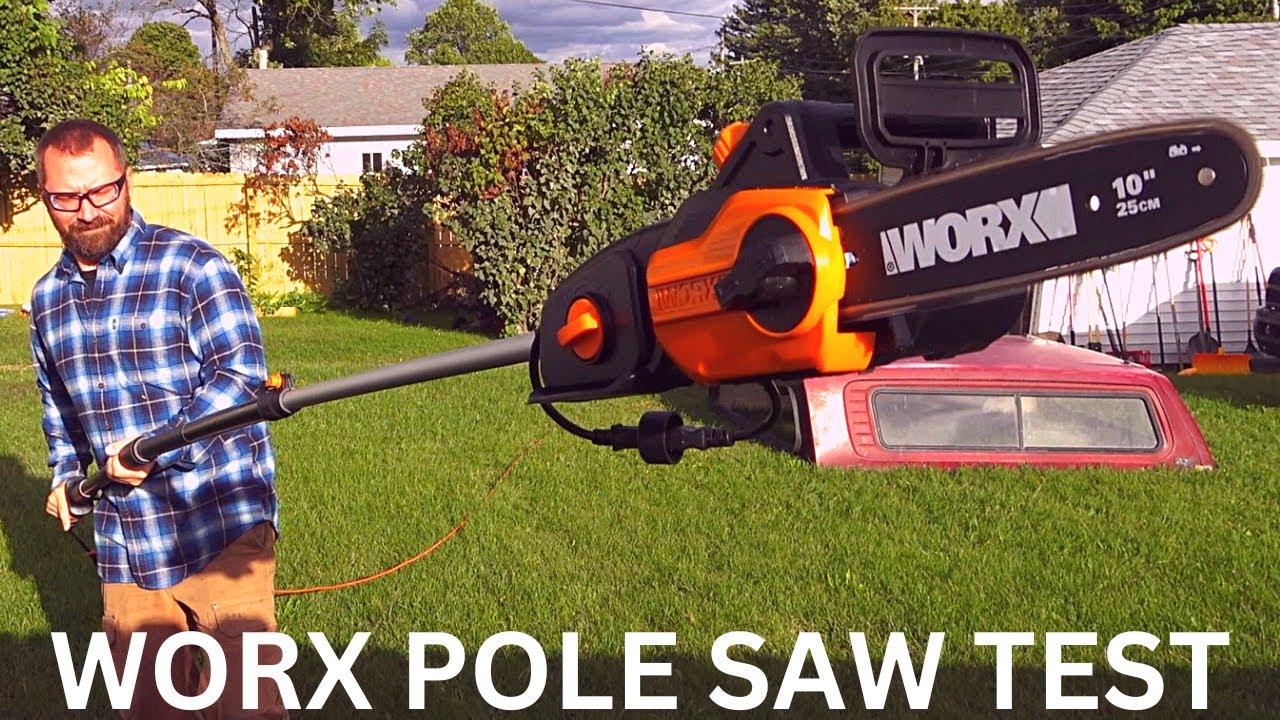 Using the Worx 20V 5 Pruning Saw for the first time! (How