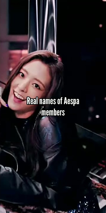 Real names of Aespa members