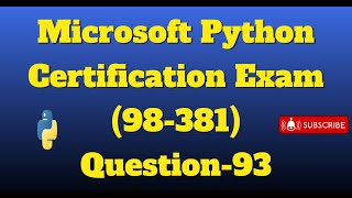 python certification exam Question-93