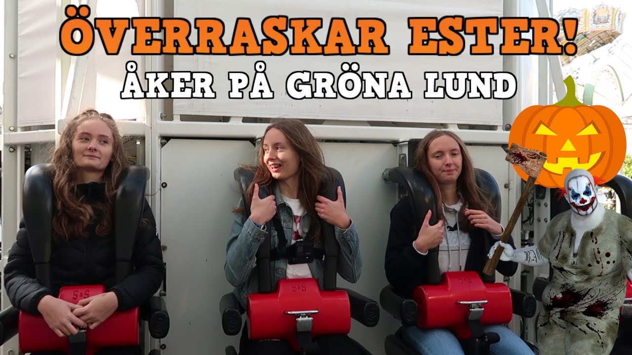 Överraskar Ester på födelsedagen! Åker till Gröna Lund | Halloween