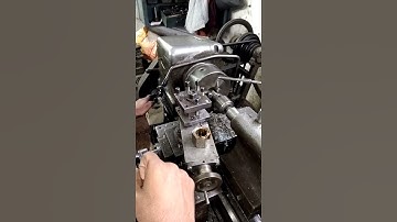 Tapping operation on lathe Machine