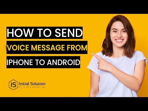 How to send a voice message from iPhone to android 2023 | Initial Solution