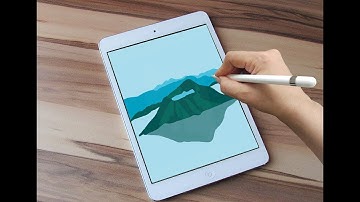 Digital Illustration on the Ipad Pro using Procreate app: Taal Volcano (Flat Illustration)