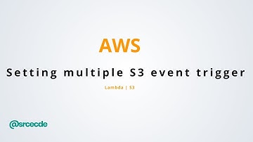 How to set multiple S3 events triggers on AWS Lambda function