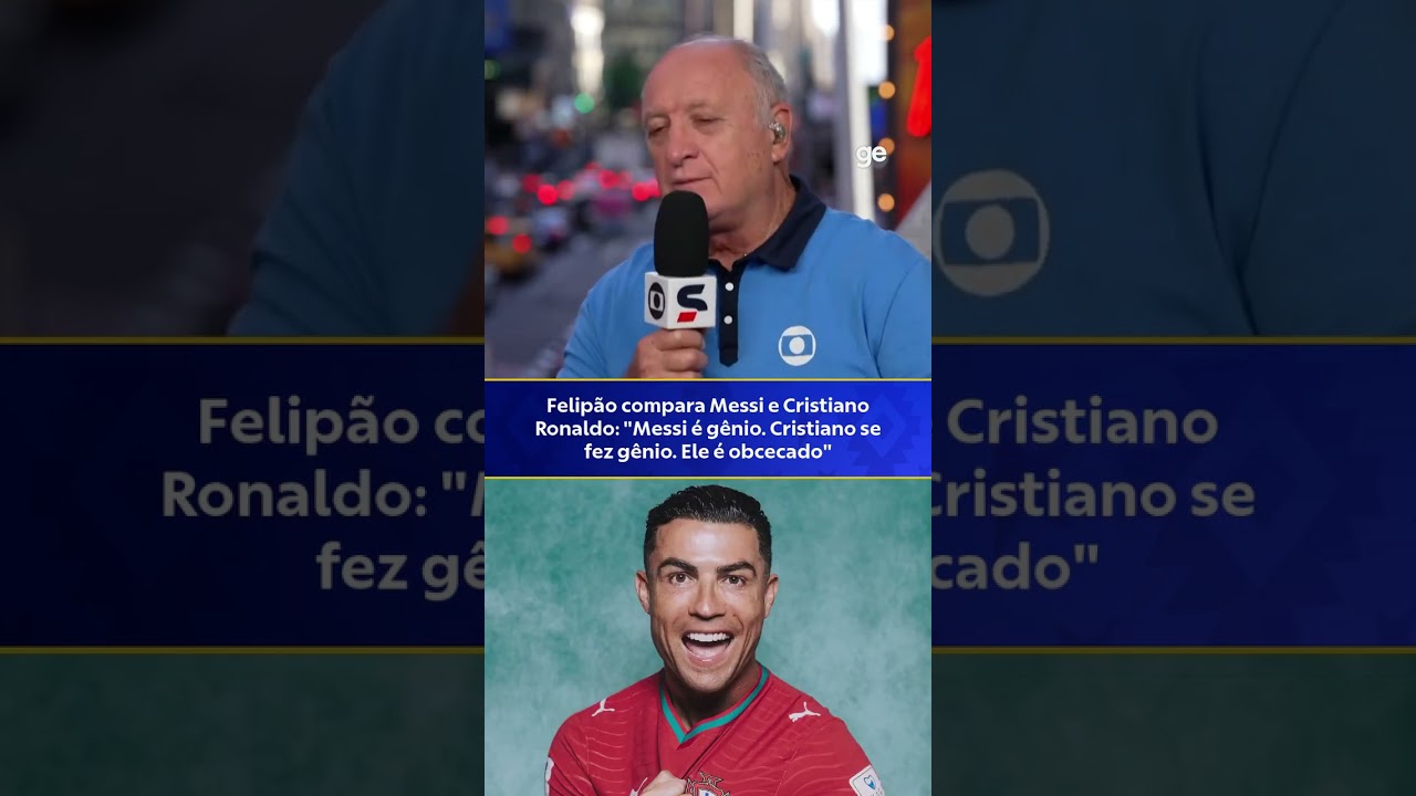 "MESSI É GÊNIO E CR7 TRABALHOU PARA CHEGAR A ESSE NÍVEL", DIZ FELIPÃO | #shorts | Copa do Mundo 2026