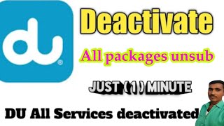 How to Deactivate All Du Sim Offers and  Packages) du sim All package unsub screenshot 2