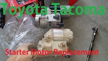 Toyota Tacoma Starter Motor Replacement, First Gen truck