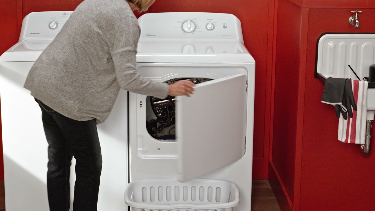 Hotpoint Dryer with SideSwing Door YouTube