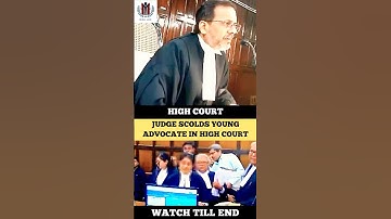 Judge Scolds Young Advocate in High Court #judge #advocate #highcourt #shortvideo