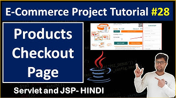 #28- Creating and working on checkout page | Ecommerce Tutorial using servlet and jsp