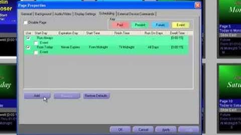 Aavelin Composer - Scheduling Content - Overview