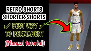 Permanent shorter shorts / retro shorts for all version of NBA 2K20 Mobile v75 - v98 screenshot 1