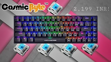 Most affordable 65 percent Mechanical Keyboard! Cosmicbyte CB-GK-23 Artemis