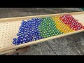 夏の感動 手作りスロープの豪華な玉転がし