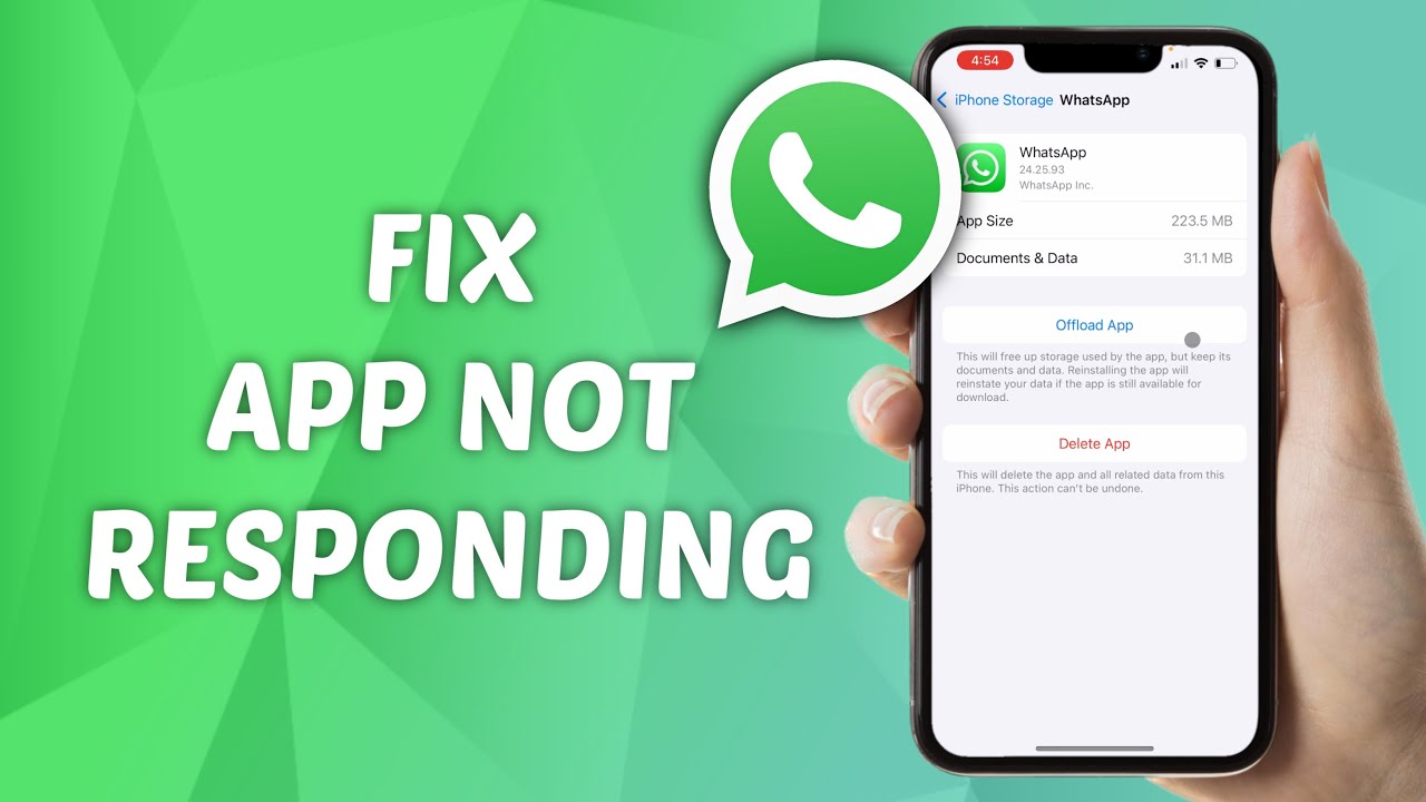 How to FIX WhatsApp Not Responding on iPhone - YouTube