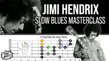 Jimi Hendrix SLOW BLUES Masterclass: 12 Incredible Bars from RED HOUSE, Live in 1969 (Guitar Lesson)