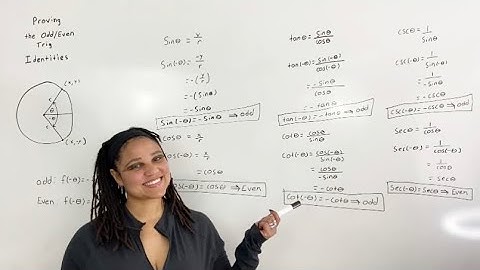 How Do You Prove the Odd and Even Trig Identities? (MathAngel369)