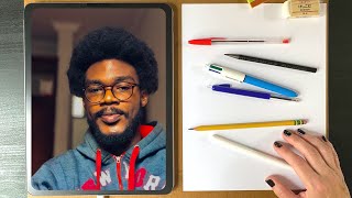 Sktchy Live with France Van Stone - Caleb Tambwe in Pencil Sktchy Live with France Van Stone - Caleb Tambwe in Pencil