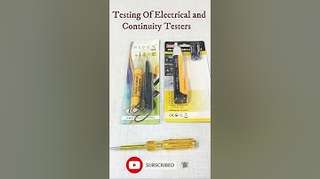 Electrical And Continuity Testers #shorts #unboxing #screwdriver #non #contact #tester #pen #volt