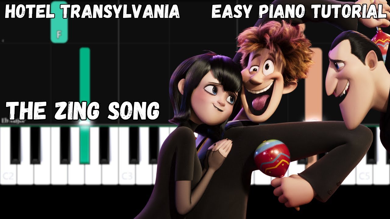 Hotel Transylvania - The Zing Song (Easy Piano Tutorial)