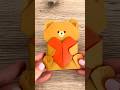 EASY DIY PAPER BEAR WITH A HEART 🧸♥️ #shorts