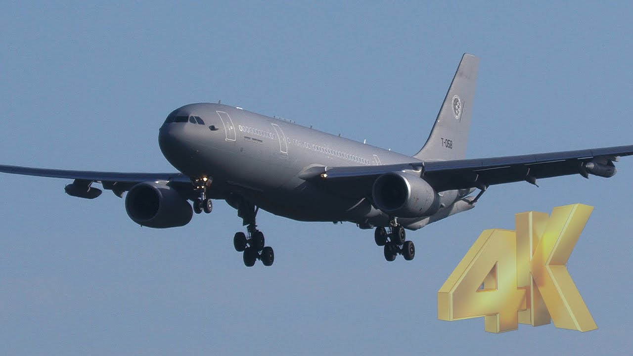 4K]ドイツ空軍/Luftwaffe NATO A330MRTT/空中給油機着陸 JASDF 百里
