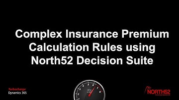 Complex Insurance Premium Calculations - North52 Business Rules Engine for Microsoft Dynamics 365