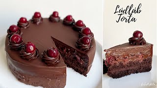 LÚDLÁB TORTA🍫🍒 - Csokitorta🍫 - párizsi krém - BebePiskóta