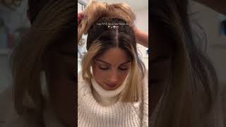 NYE Hairstyle ✨ Messy Bun Tutorial  #holidayhair #luxyhair #messybun #nyehair