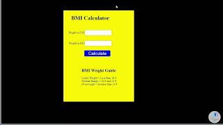 How To Create BMI Calculator Using Javascript