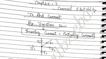 Class 12 physics chapter 3 Current Electricity Notes pdf | Handwritten notes | StudyMaterial | Self