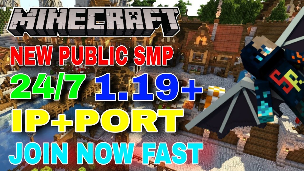 Best Public SMP For java and Bedrock🥰 || 1.19 Minecraft SMP server | IN ...