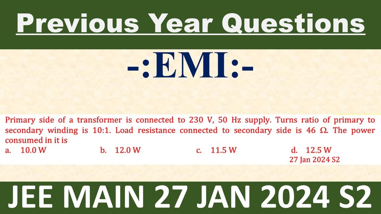 Primary side of a transformer is connected to 230 V, 50 Hz supply ...