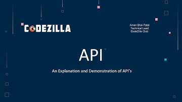Introduction to API || by Aman Bhai Patel || Team Codezilla || Mozilla community